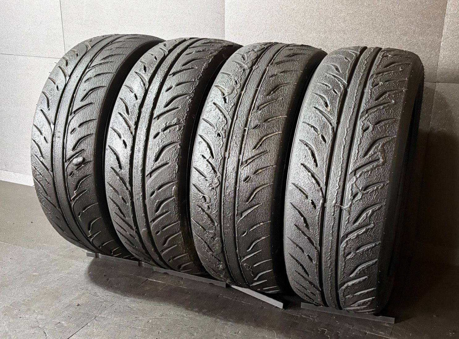 2023年製　競技用 約5.6mm～6mm ダンロップ　DUNLOP ディレッザ　DIREZZA V01 190/600R15 4本 h_2649