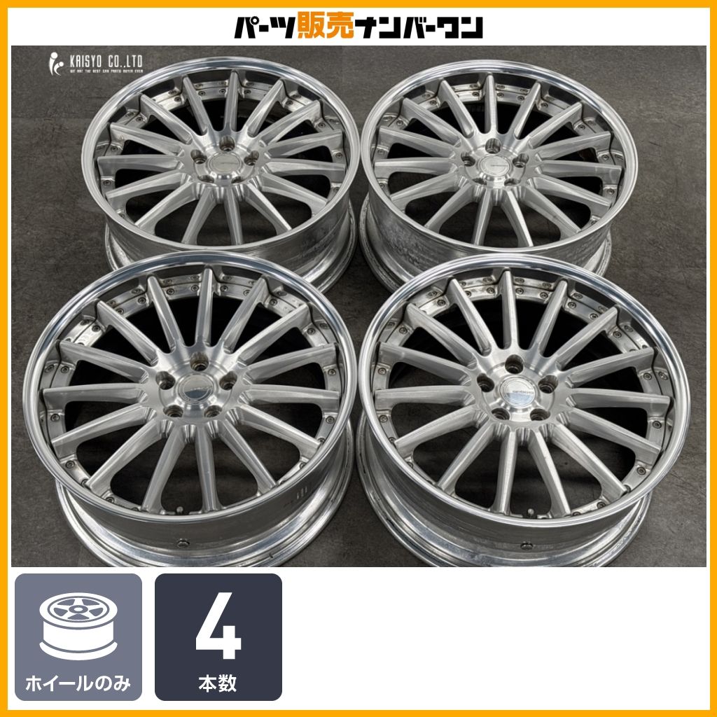 【2ピース】WORK グノーシス GR201 20in 8.5J +35 PCD112 4本セット Audi アウディ 8R Q5 ホイールのみ 即納可能