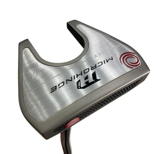 【中古】 オデッセイ MICROHINGE #7 DB 34インチ パター PT スチール (フレックスその他) メンズ 男性用 右利き 右用 Bランク ゴルフクラブ