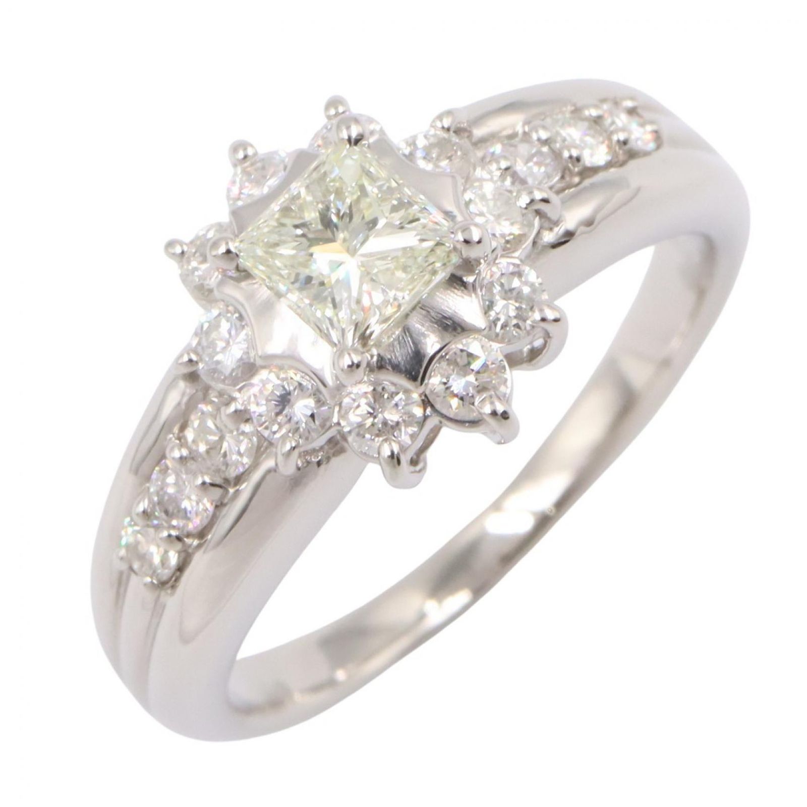 ジュエリー JEWELRY リング・指輪 ダイヤモンド リング ﾀﾞｲﾔ 7.9g #13.5 Pt900プラチナ ダイヤモンド リング レディース Used A 105,400円