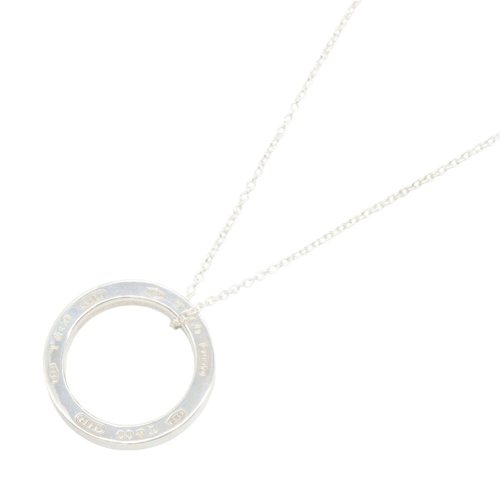 ティファニー TIFFANY＆CO ネックレス 1837 サークル ネックレス 首回40.5cm シルバー925 1837 サークル ネックレス レディース Used A