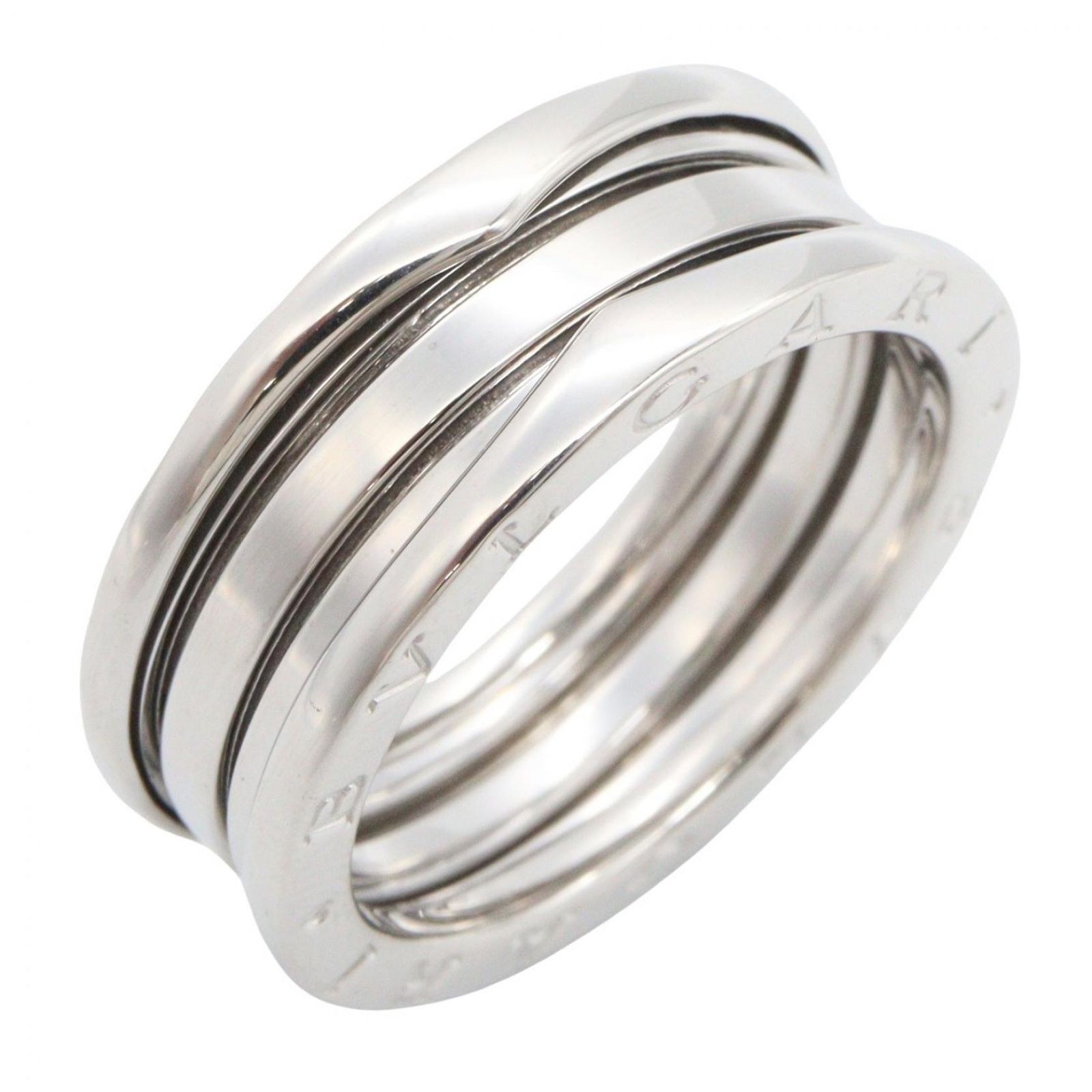 ブルガリ BVLGARI リング・指輪 B-zero1 ビーゼロワン リング 3バンド 346583 K18WG（ホワイトゴールド） B-zero1 リング 3バンド ユニセックス Used A