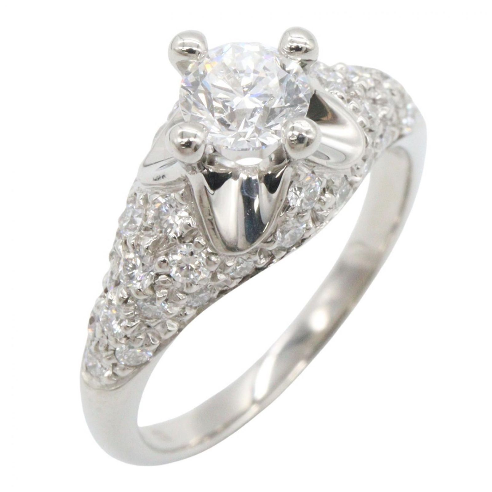 ブルガリ BVLGARI リング・指輪 コロナ ダイヤ リング #46 E Pt950プラチナ ダイヤモンド コロナ ダイヤ リング レディース Used A