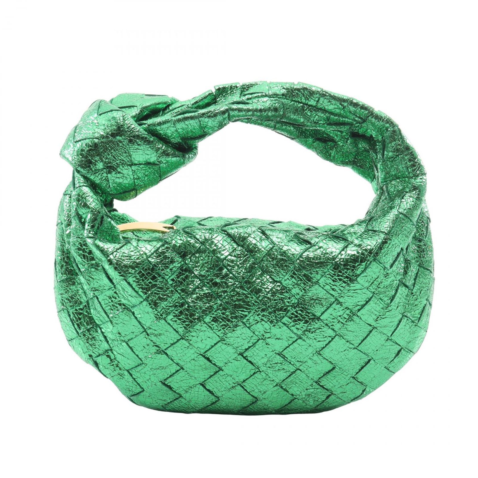 ボッテガヴェネタ BOTTEGA VENETA ハンドバッグ ミニ ジョディ 651876 メタリックグリーン レザー イントレチャー ミニ ジョディ レディース Used A