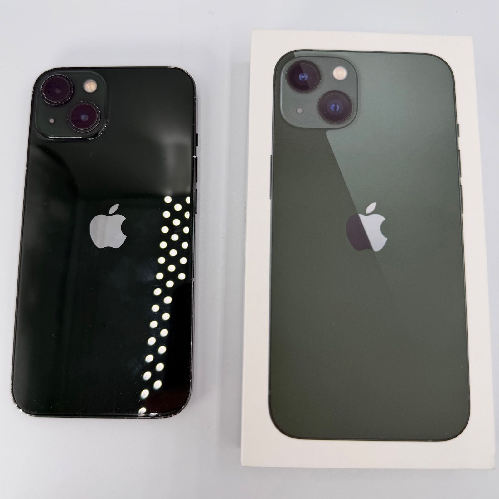 Apple iPhone 13 グリーン 傷あり 箱あり】iPhone 13 グリーン 128 GB SIMフリー（外装傷あり） - メルカリ