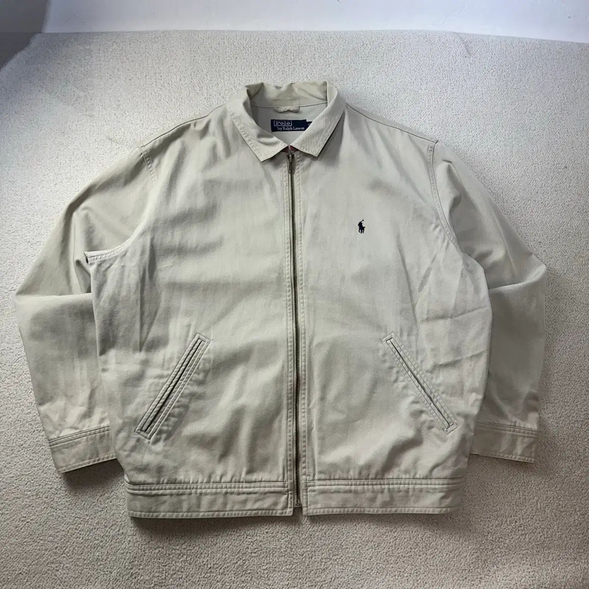 105 POLO RALPH LAUREN アイボリー ヴィンテージ ブルゾン ジャケット #95