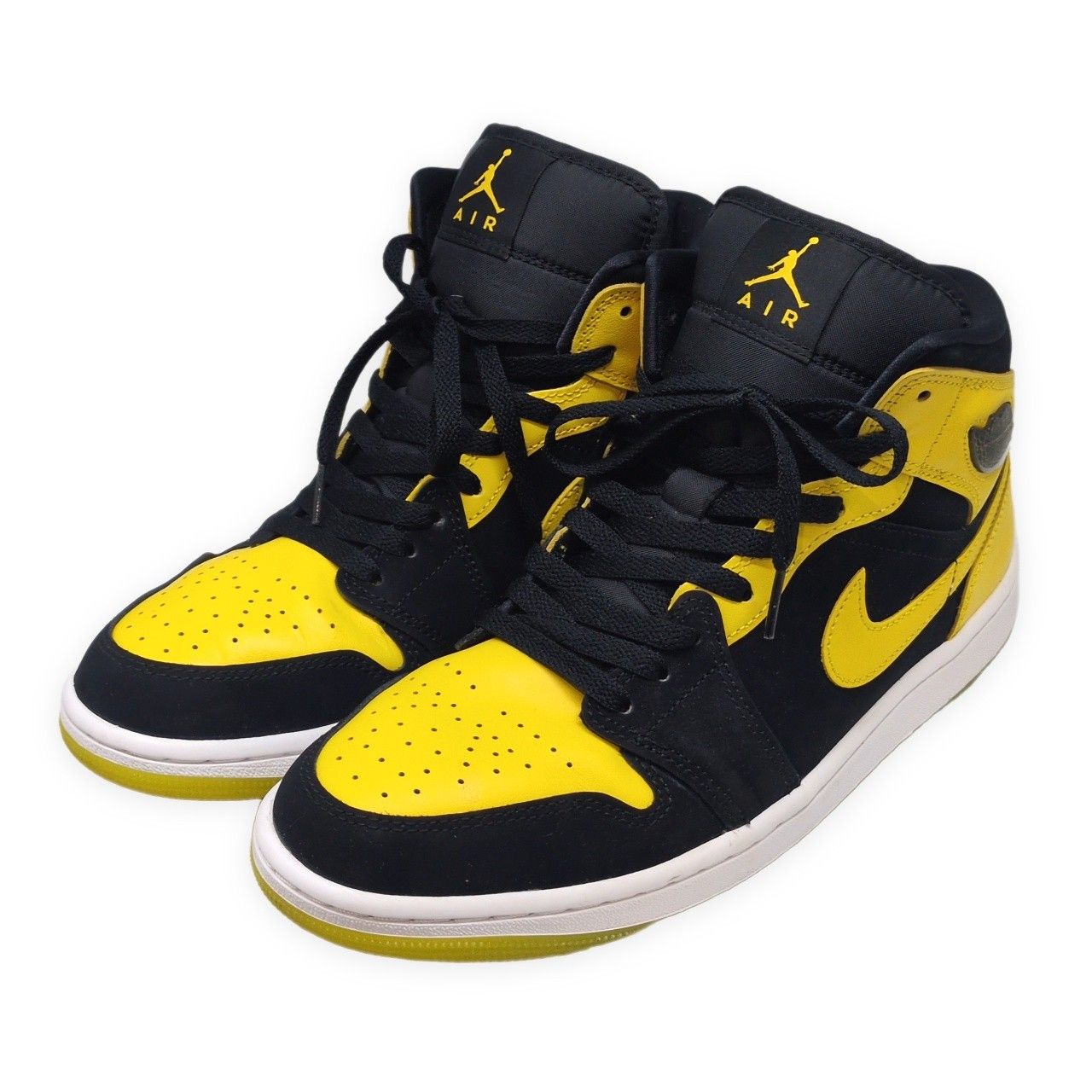 NIKE ナイキ Air Jordan 1 Mid SE HJ6654-071 エアジョーダン ハイカットスニーカー 靴 メンズ 27cm ブラック イエロー