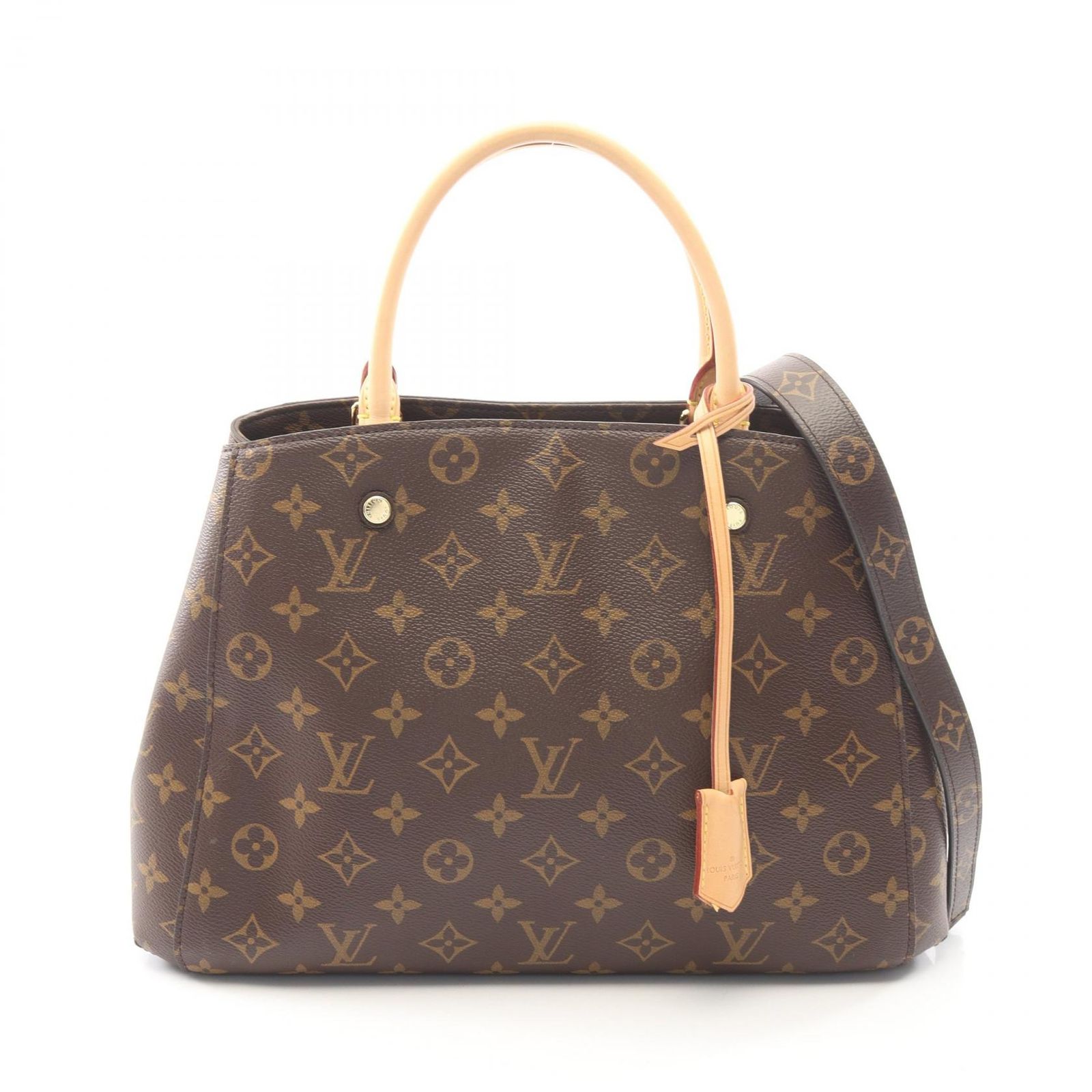 ルイ・ヴィトン LOUIS VUITTON ハンドバッグ モンテーニュBB モノグラム 2WAY M41055 PVCコーティングキャンバス レザー モンテーニュBB レディース Used A