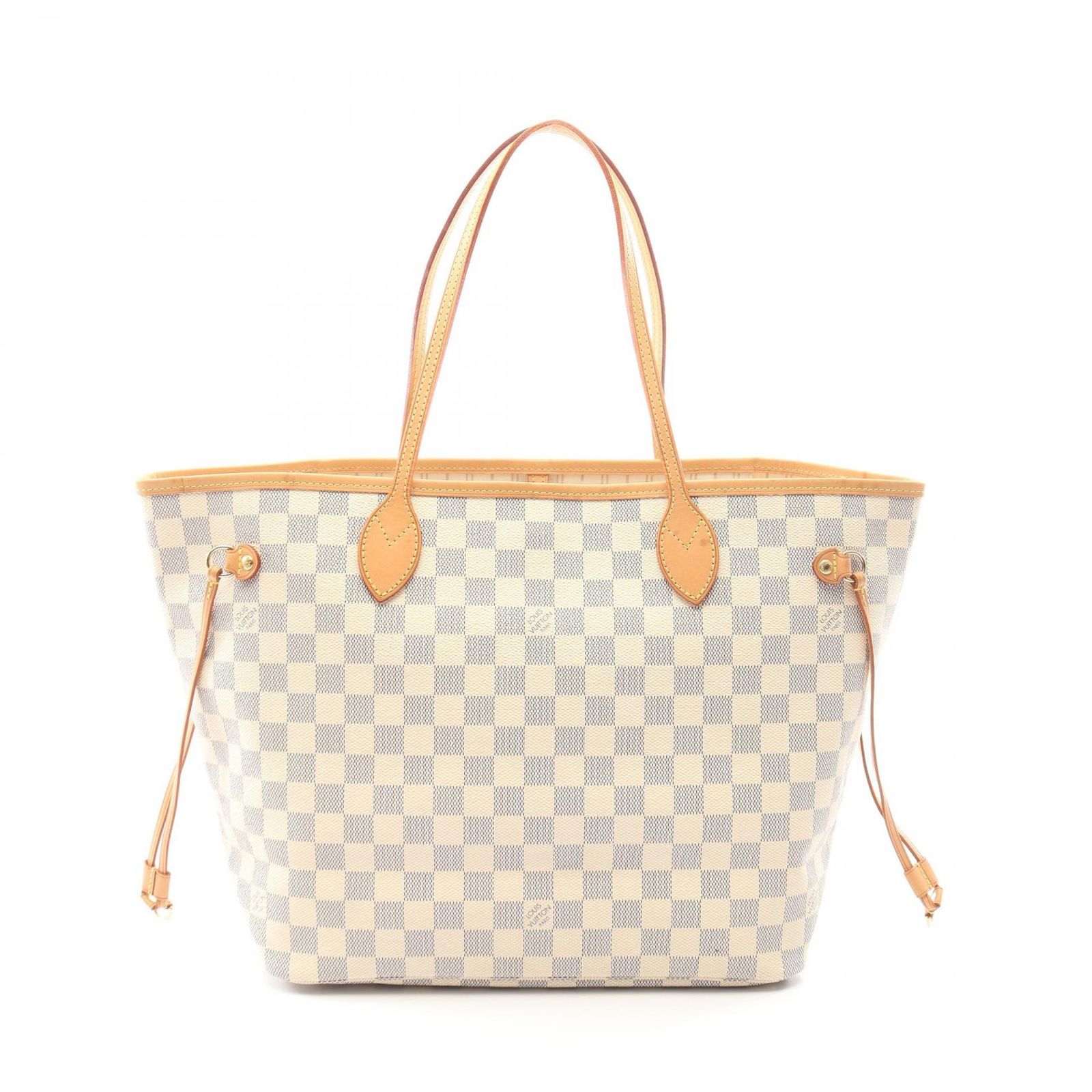 ルイ・ヴィトン LOUIS VUITTON トートバッグ ネヴァーフルMM ダミエアズール N51107 PVCコーティングキャンバス レザー ネヴァーフルMM レディース Used B