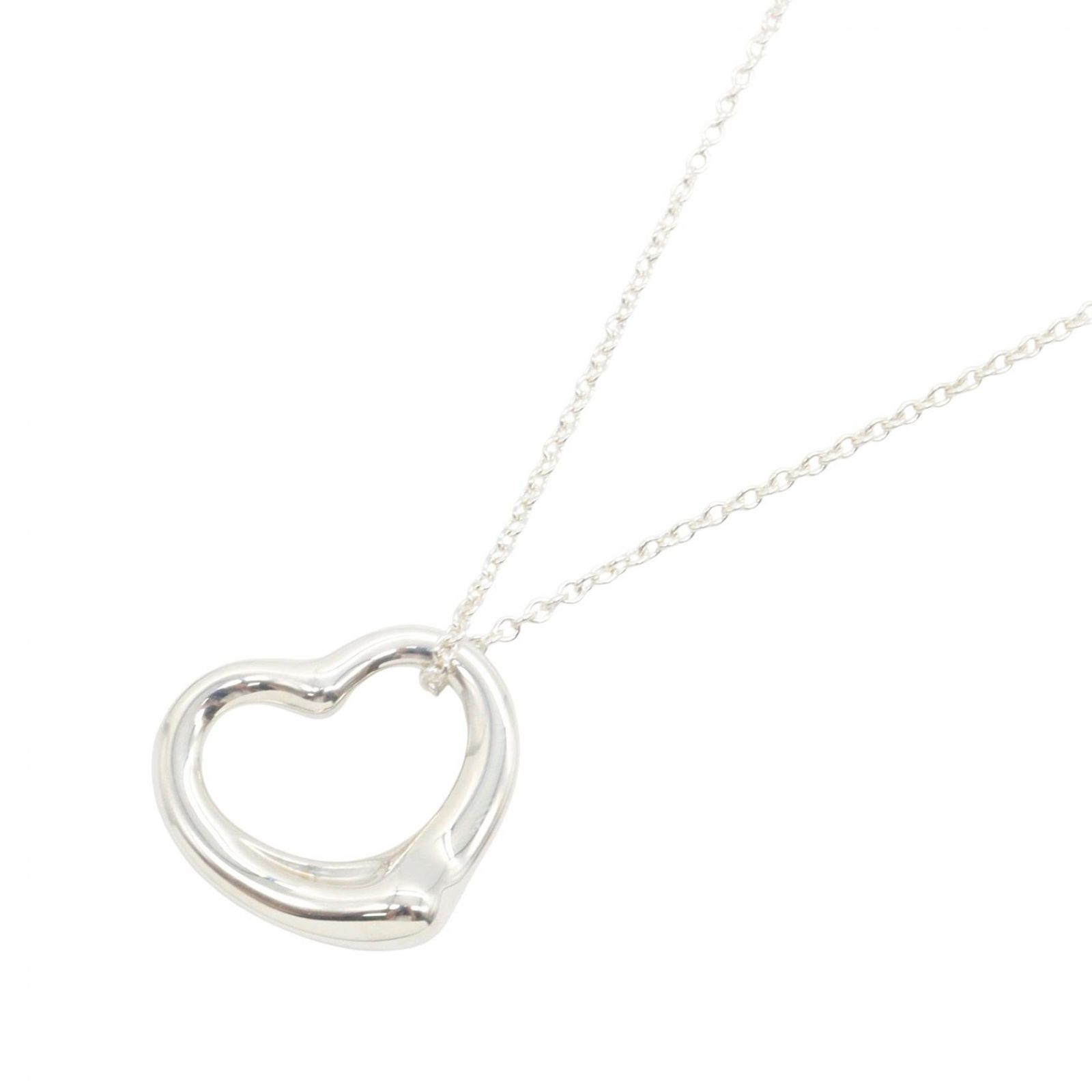 ティファニー TIFFANY＆CO ネックレス オープンハート ネックレス 首回40cm シルバー925 オープンハート ネックレス レディース Used A 16,030円