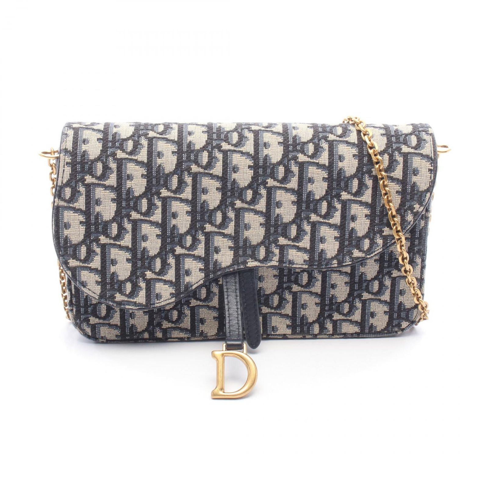 ディオール Dior ショルダーバッグ SADDLE チェーンポーチ ミディアム