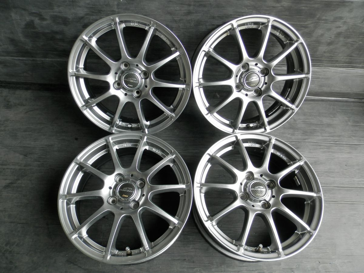 A-TECH シュナイダー StaG 社外 15インチアルミホイール 4本SET 5.5J +50 4H 100 67φ フィット
