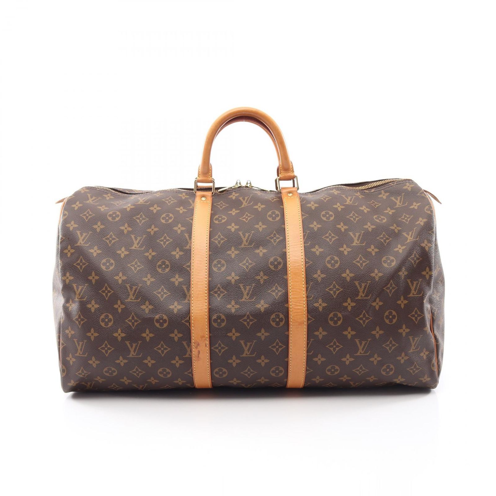 ルイ・ヴィトン LOUIS VUITTON ボストンバッグ キーポル55 モノグラム M41424 PVCコーティングキャンバス レザー キーポル55 ユニセックス Used A