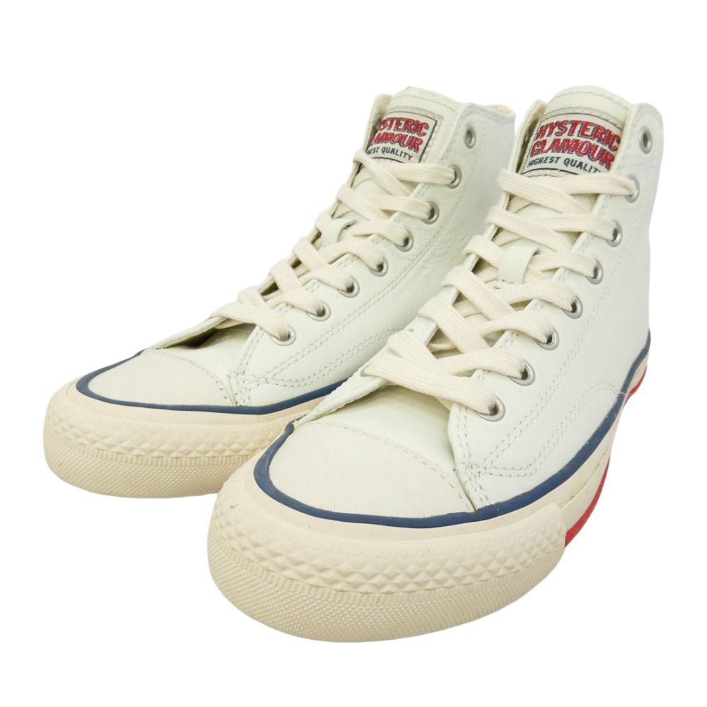 HYSTERIC GLAMOUR ヒステリックグラマー ロゴ レザー ハイカット