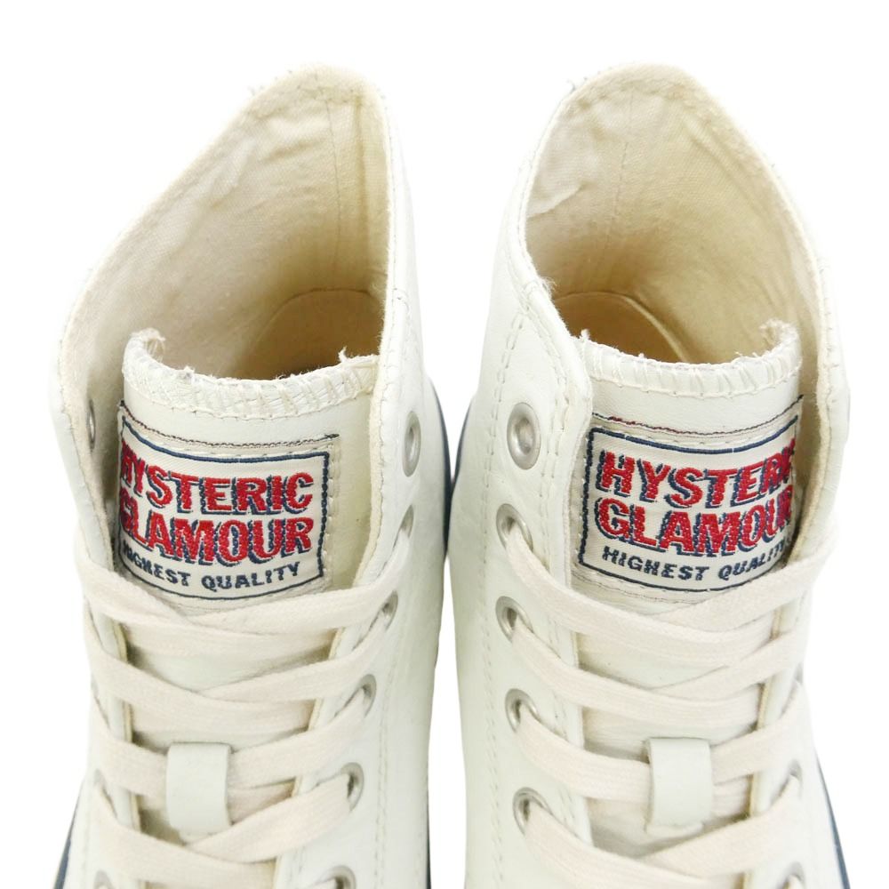HYSTERIC GLAMOUR ヒステリックグラマー ロゴ レザー ハイカット