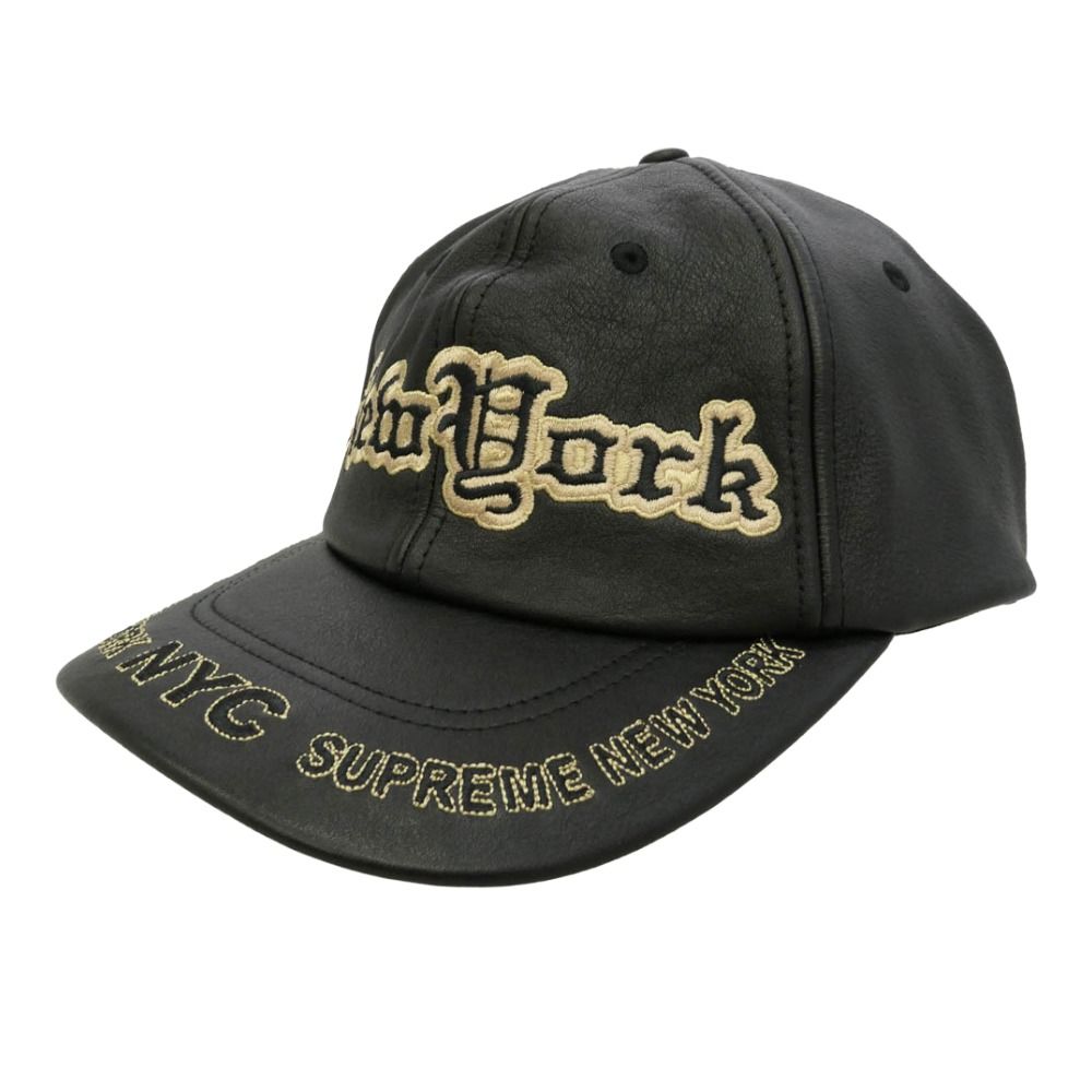 Supreme シュプリーム 25AW New York Leather 6-Panel Cap