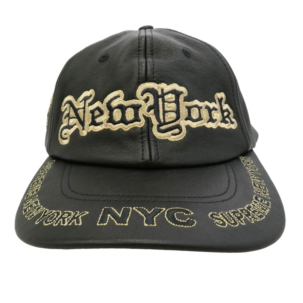 Supreme シュプリーム 25AW New York Leather 6-Panel Cap