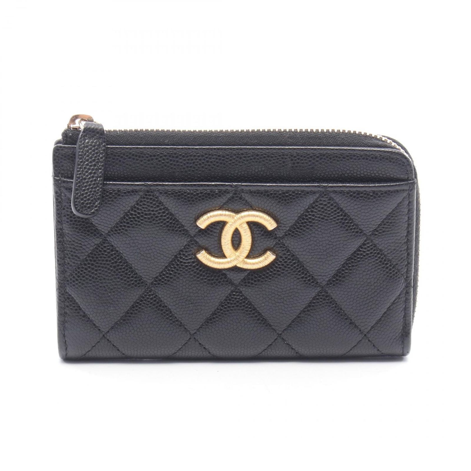 シャネル CHANEL コインケース マトラッセ ココマーク フラグメントケース AP4478 ブラック キャビアスキン(グレインドカーフ) マトラッセ コインカードホルダー