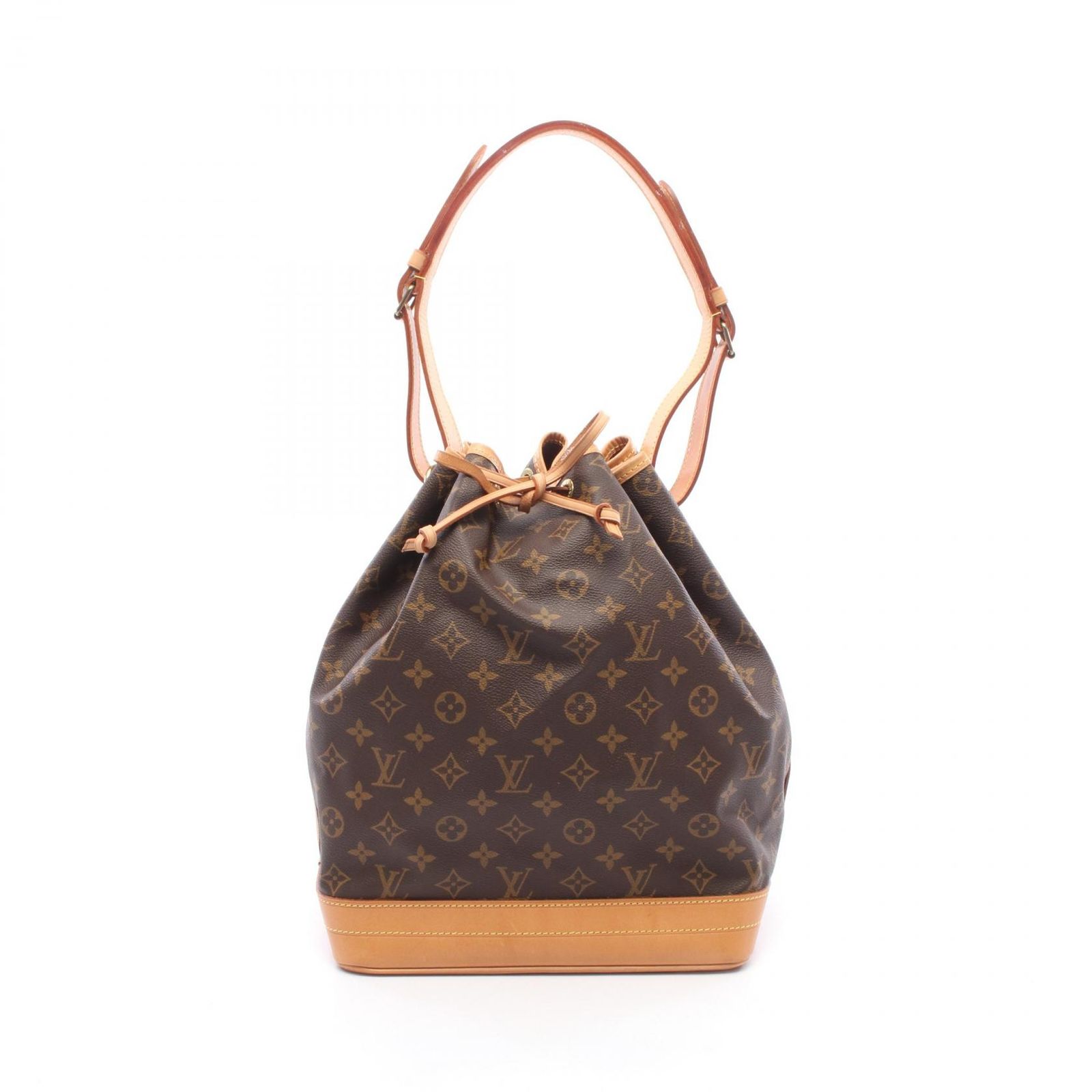 ルイ・ヴィトン LOUIS VUITTON ショルダーバッグ ノエ M42224 PVCコーティングキャンバス レザー ノエ レディース Used A