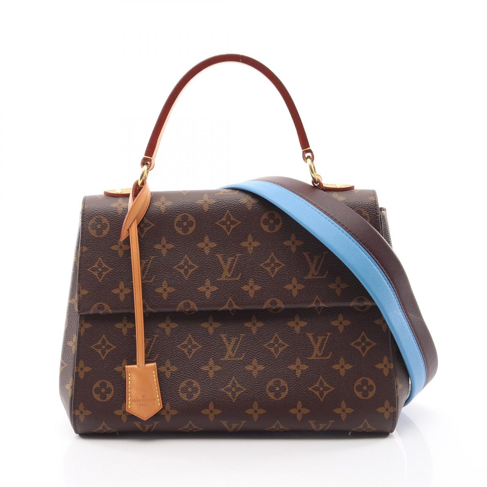 ルイ・ヴィトン LOUIS VUITTON ハンドバッグ クリュニーMM 2WAY M42735 ブルーグラシアル レザー クリュニーMM レディース Used A