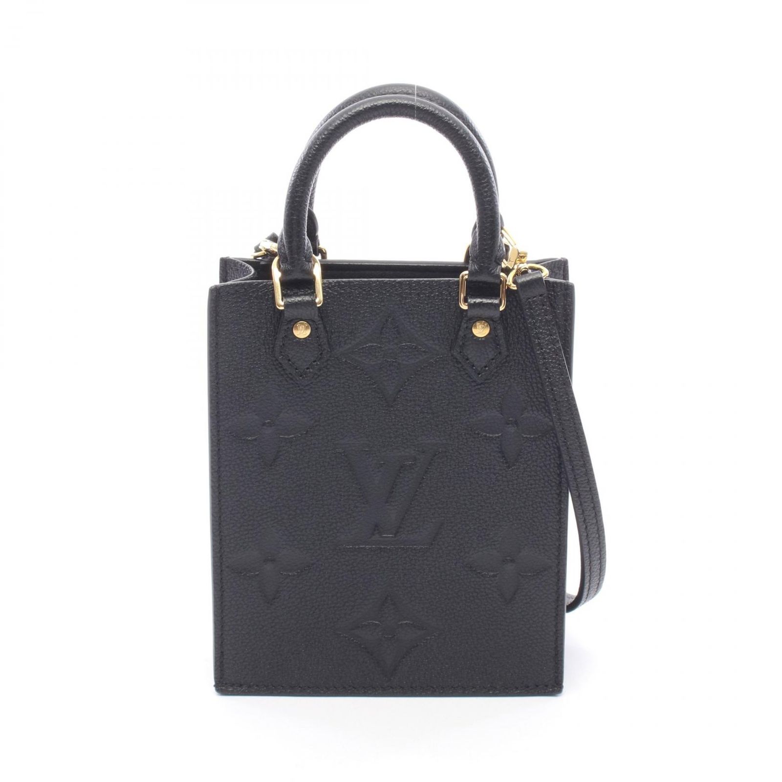 ルイ・ヴィトン LOUIS VUITTON ハンドバッグ プティット サックプラ 2WAY M81417 ノワール レザー プティット・サックプラ レディース Used A