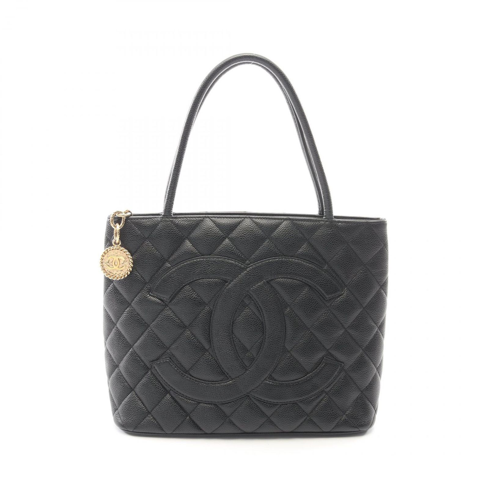 シャネル CHANEL トートバッグ 復刻トート A01804 ブラック キャビアスキン(グレインドカーフ) 復刻トート レディース Used B 157,900円