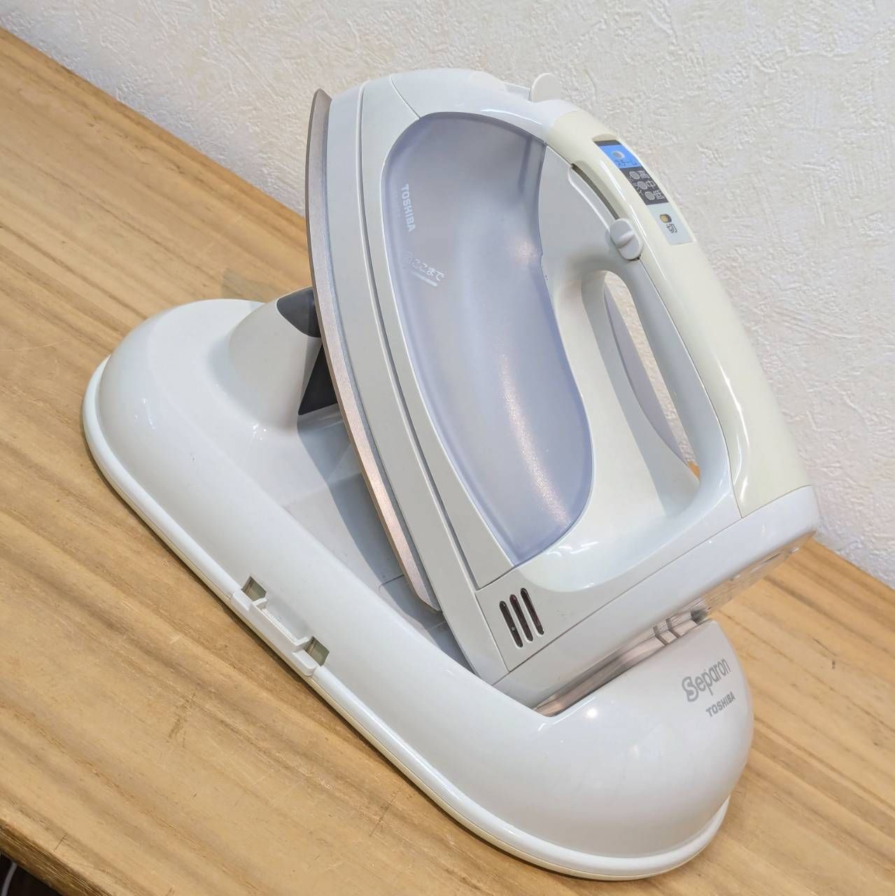 SINGER シンガー スチームプレス アイロン ジャンク扱い 成】ジャンク 東芝 コードレス スチームアイロン Separon セパロン TA