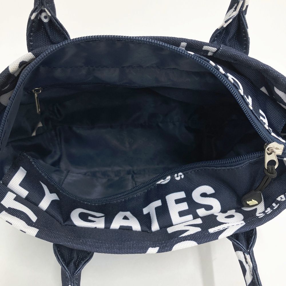 PEARLY GATES パーリーゲイツ カートバッグ ロゴ柄 ネイビー系