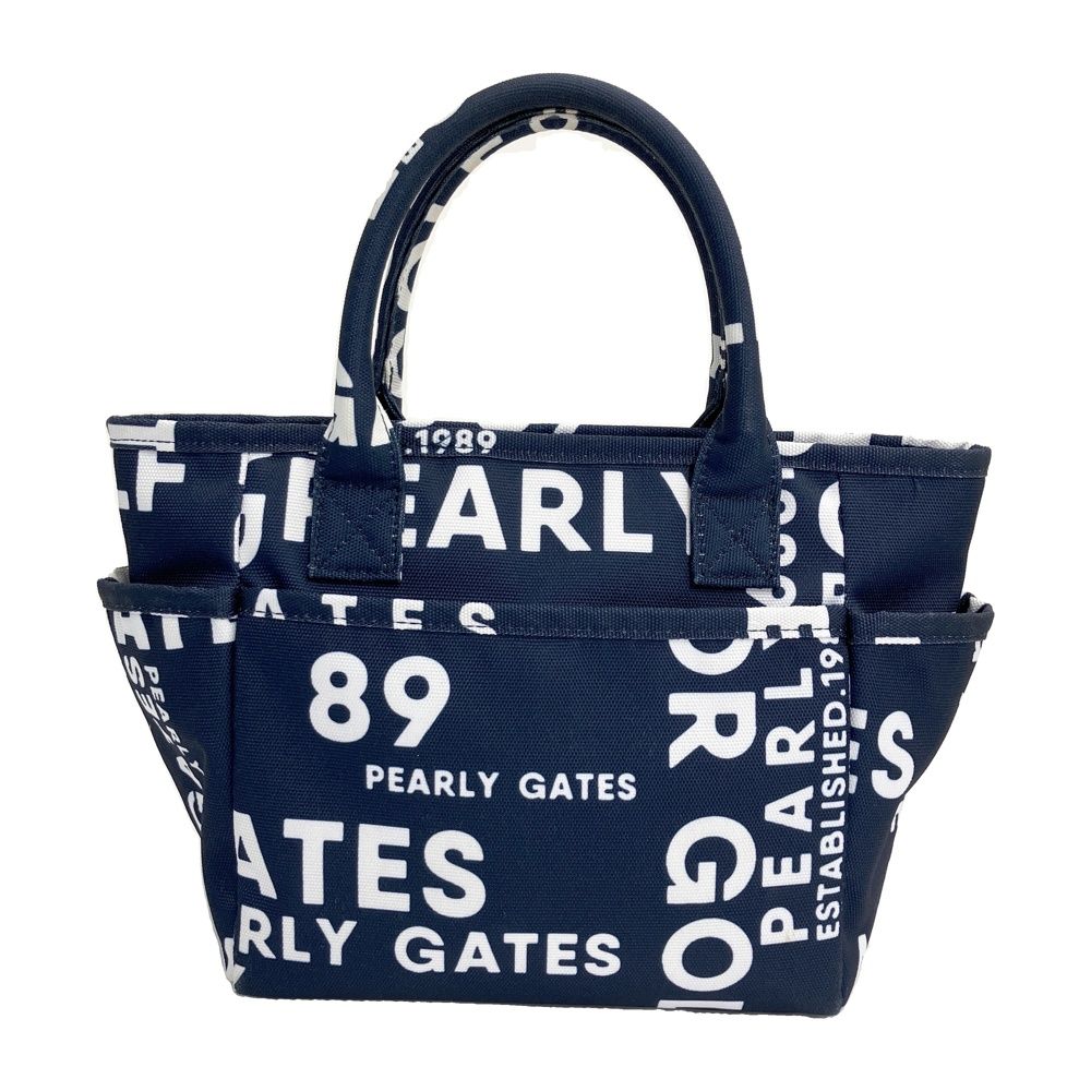 PEARLY GATES パーリーゲイツ カートバッグ ロゴ柄 ネイビー系