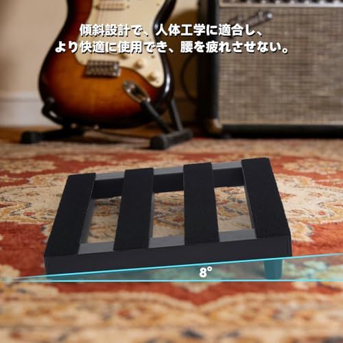 GOKKO電源内蔵エフェクターボード アルミニウム合金 ペダルボード超軽量 わずか0.95kg 丈夫で耐用 キャリングバッグ付き(M-35x27x6m)★m 3389e237