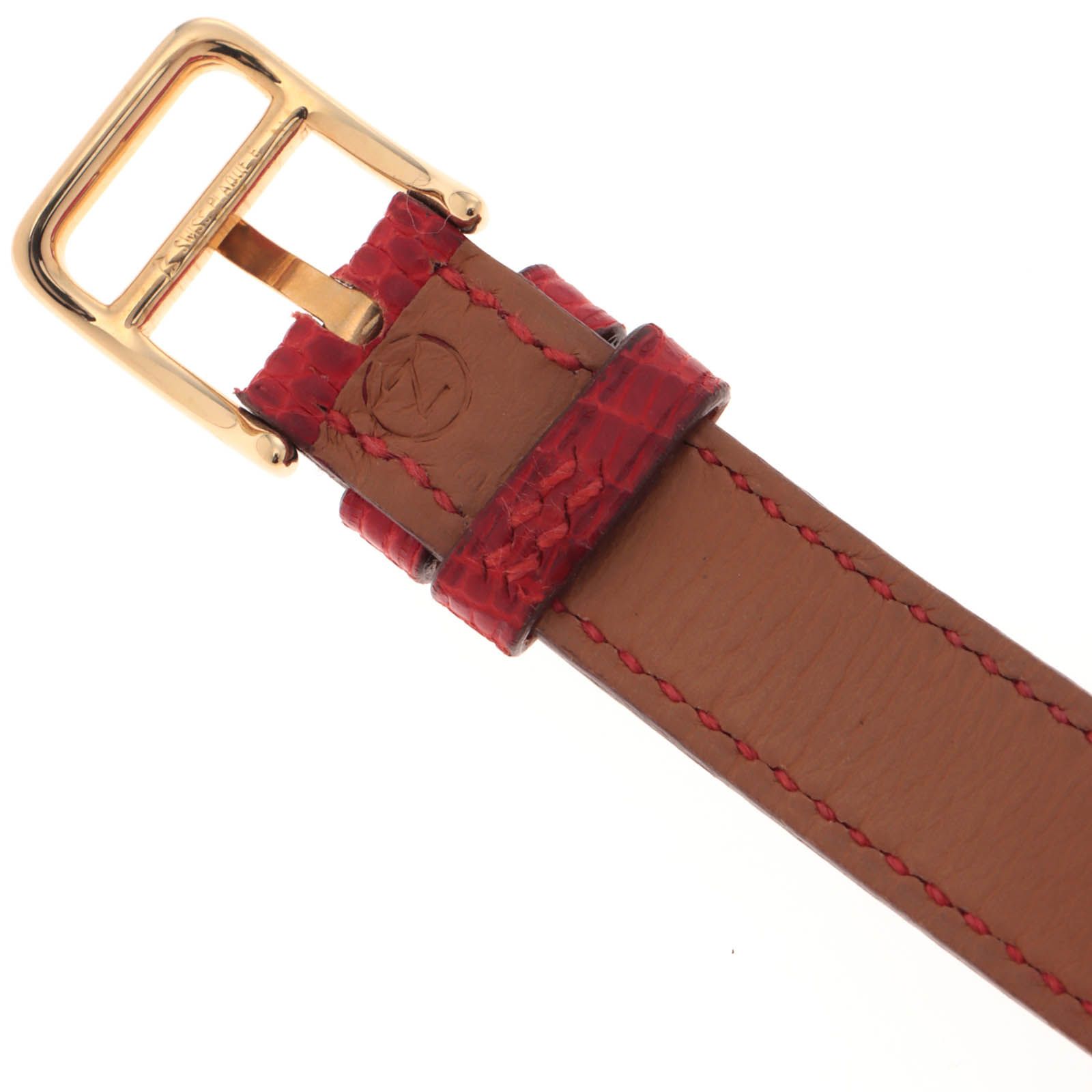 HERMES エルメス ケリーウォッチ KE1.201 腕時計 GP GP/革 ゴールド