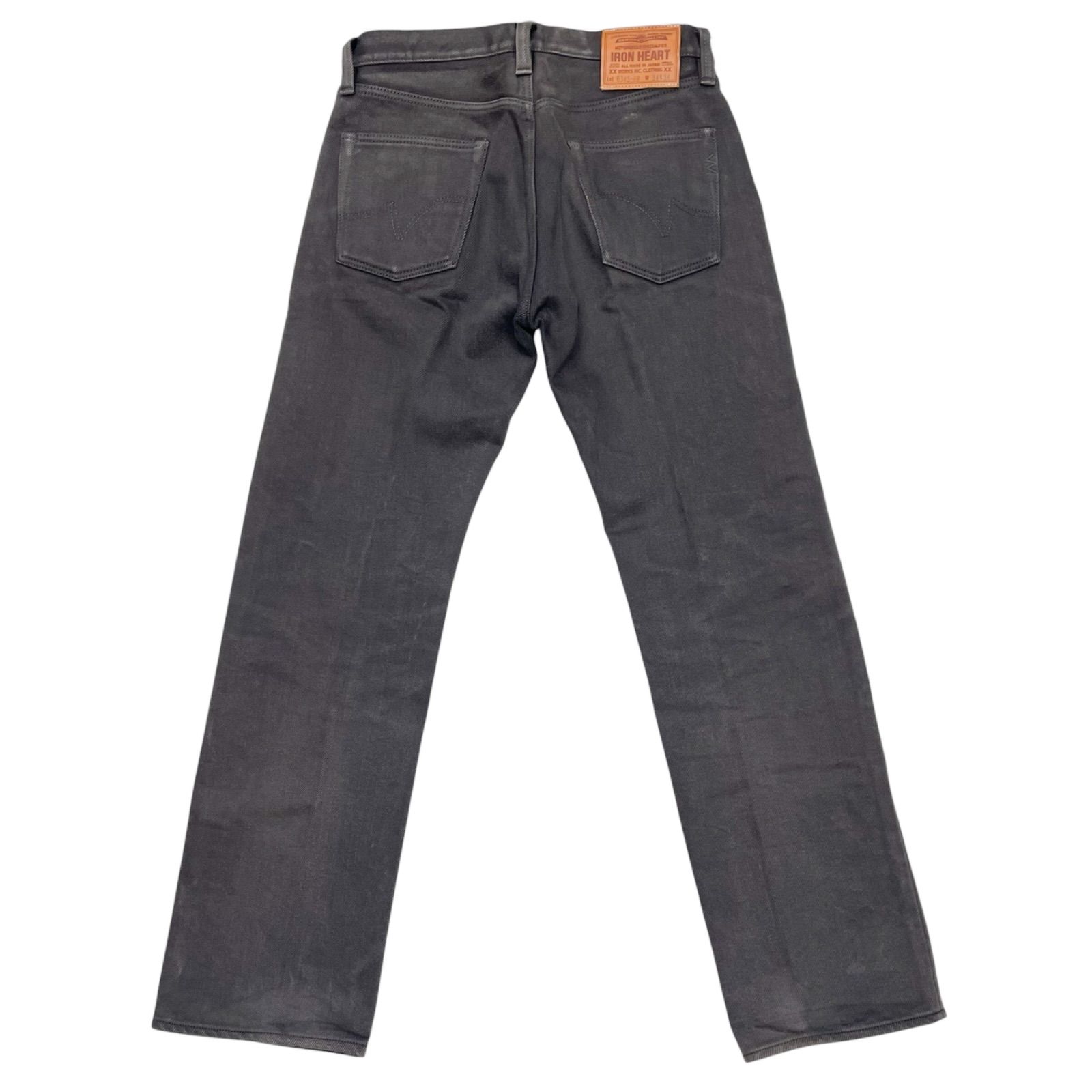 希少グレーモデル W34L34 IRON HEART 634S-GR 21oz アイアンハート 黒