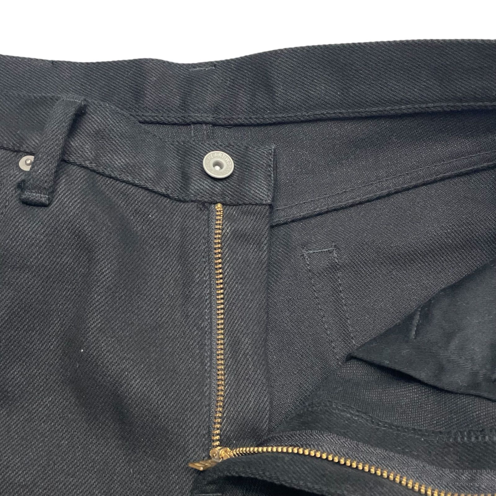 極美品 W33L34 IRON HEART 9461Z 21oz アイアンハート 黒鎧 デニム