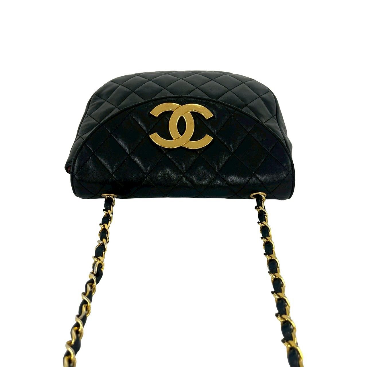 極 美品 シール有 0番台 CHANEL シャネル マトラッセ ハーフムーン