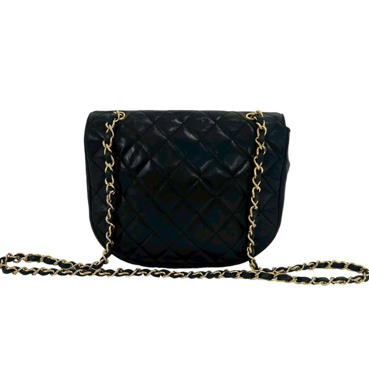 極 美品 シール有 0番台 CHANEL シャネル マトラッセ ハーフムーン