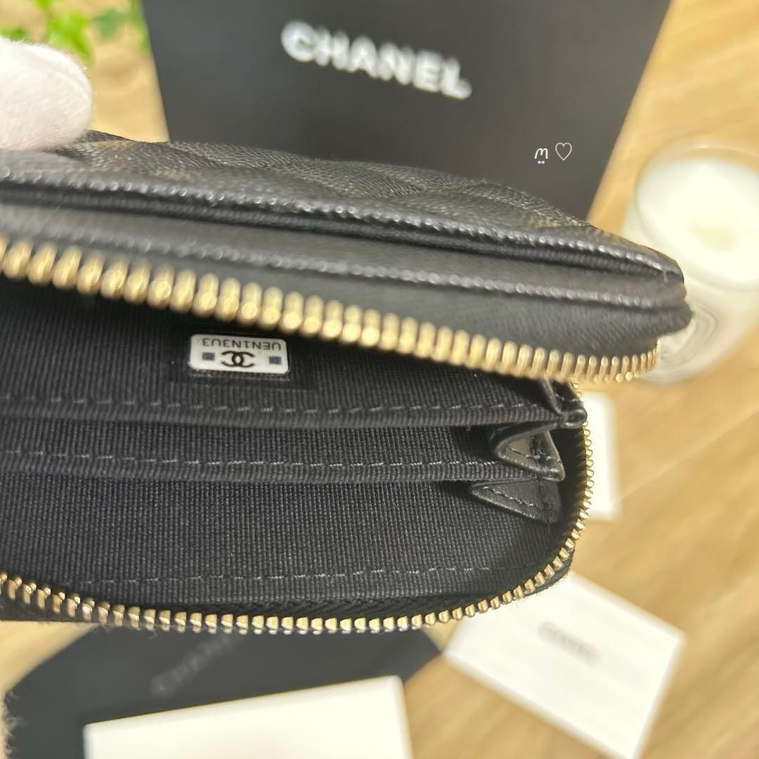 新品シャネルCHANELマトラッセココマークジップコインケース トランプ 