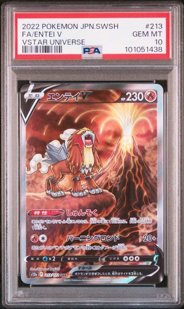 【送料無料】ポケモンカード エンテイV SAR PSA10 PSA鑑定 s12a 213/172