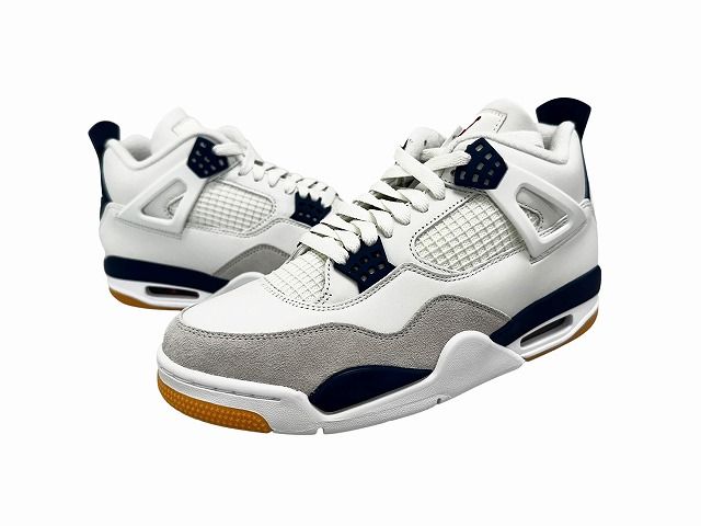 ナイキ NIKE SB AIR JORDAN 4 RETRO SP Summit White Navy エアジョーダン4 レトロ サミットホワイト ネイビー DR5415-100 27 ホワイト ネイビー ブランド古着ベクトル 中古▲■260712