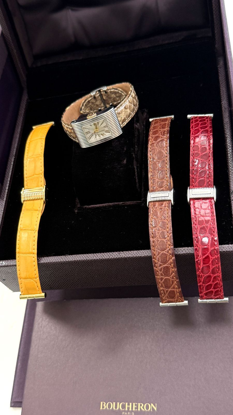 極美品 BOUCHERON ブシュロン リフレ ウォッチ K18 SS ギャラ付き 完備