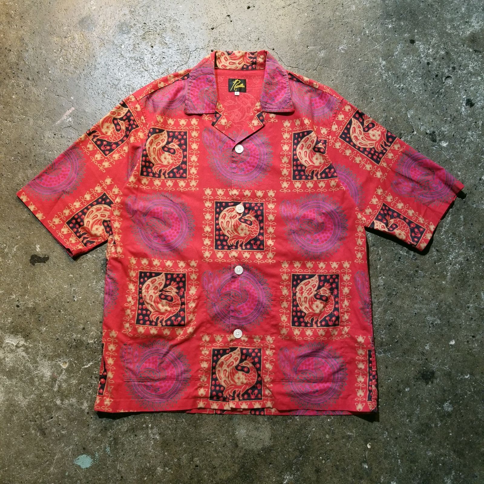 NEEDLES 22ss Cabana Shirt L ニードルズ カバナシャツ バティック