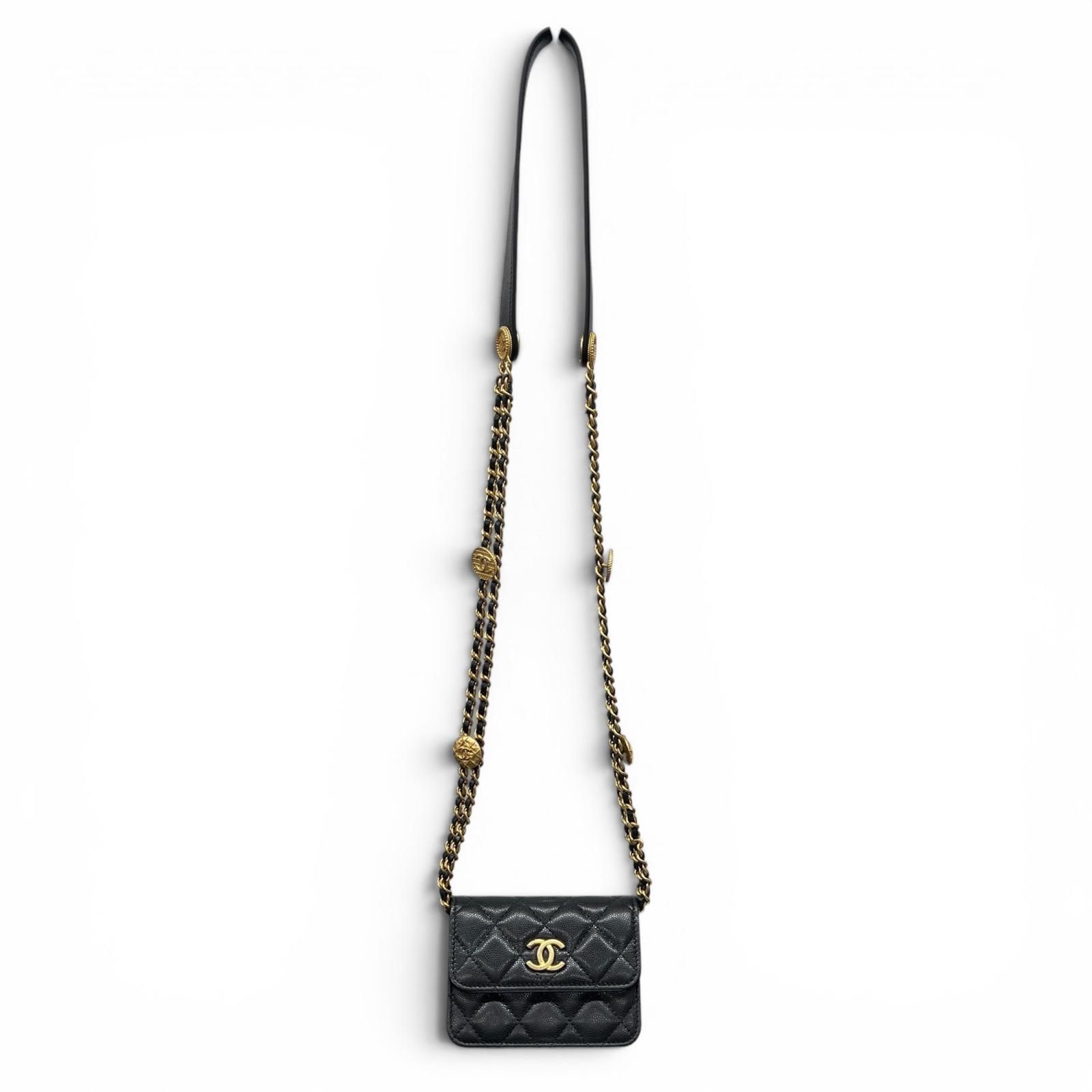ショルダーバッグCHANEL 極美品 シャネル ミニマトラッセ ココマーク 