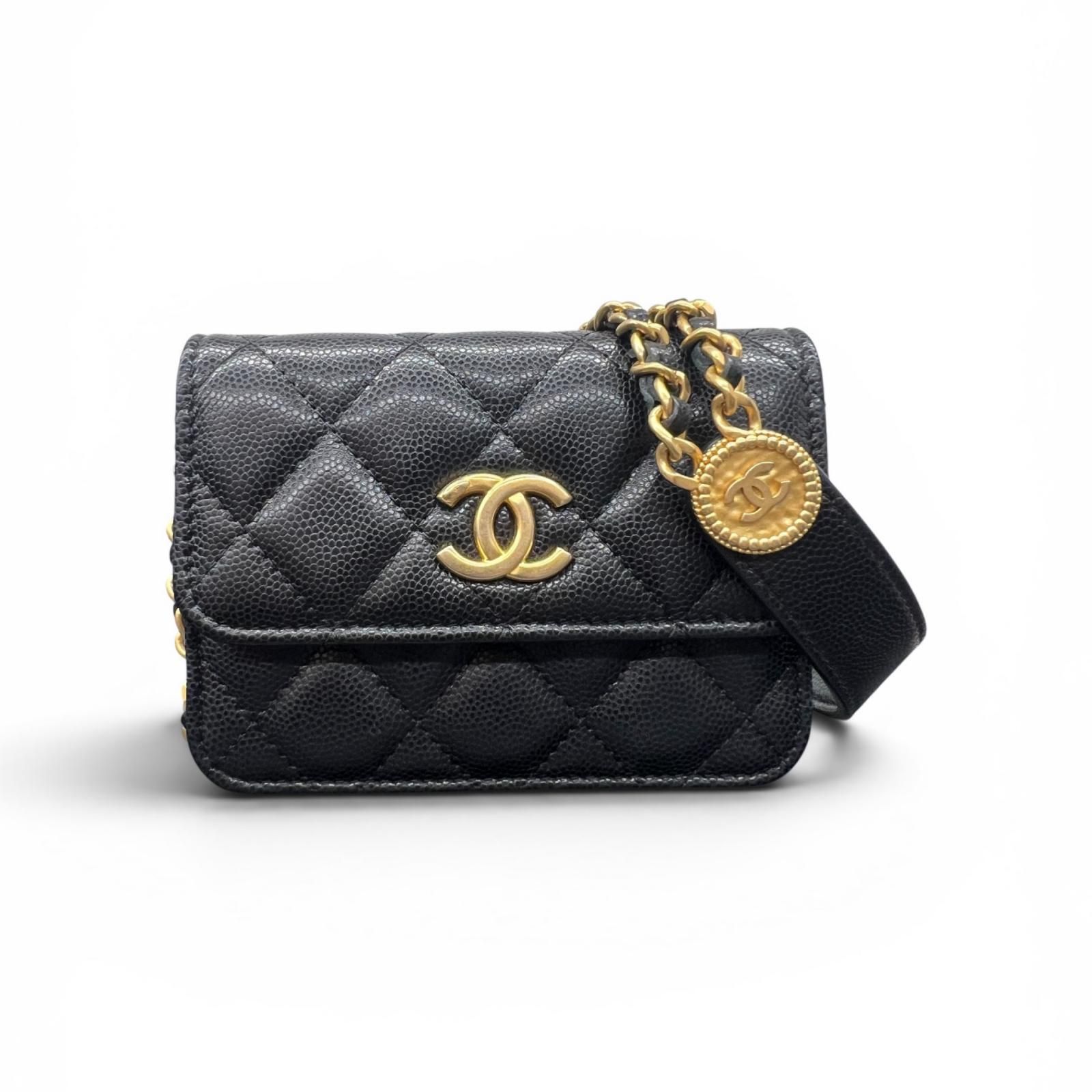 ショルダーバッグCHANEL 極美品 シャネル ミニマトラッセ ココマーク 
