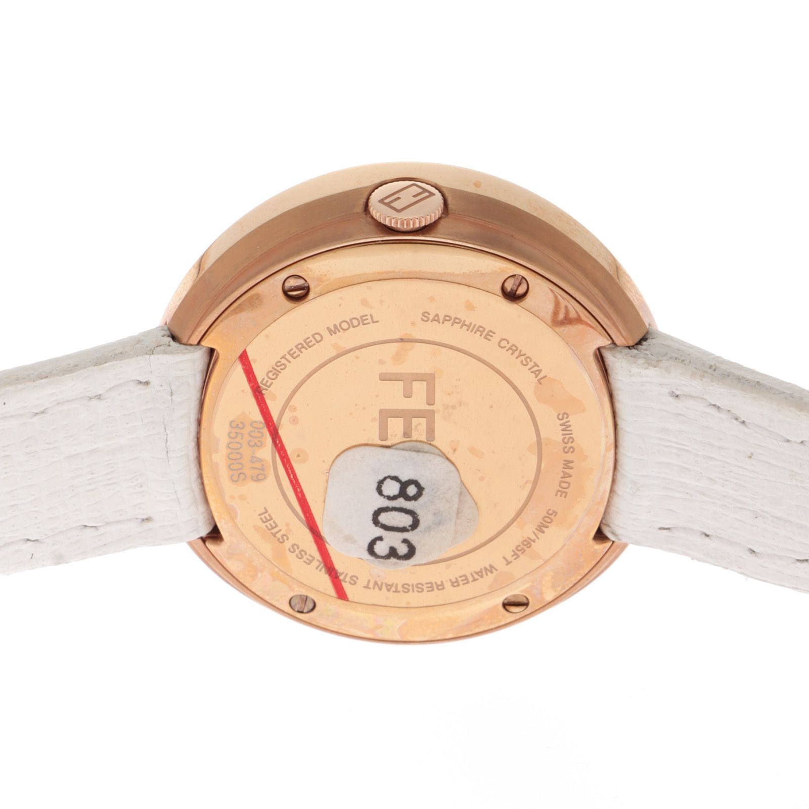 FENDI フェンディ マイウェイ 35000S クオーツ GP/レザー ホワイト文字