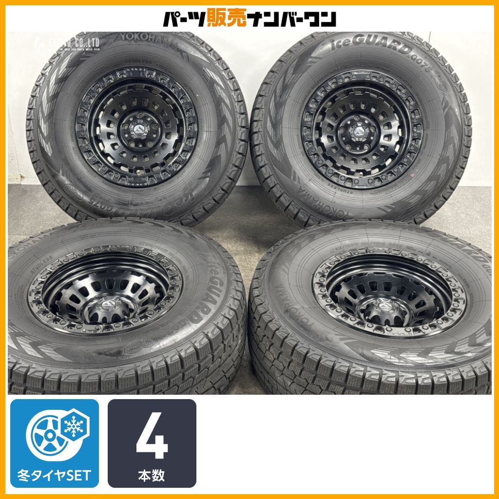 【カスタム用に】フューエルオフロード D633 ゼファー 17in 9J -12 PCD127 ヨコハマ アイスガード G075 LT315/70R17 ジープ ラングラー