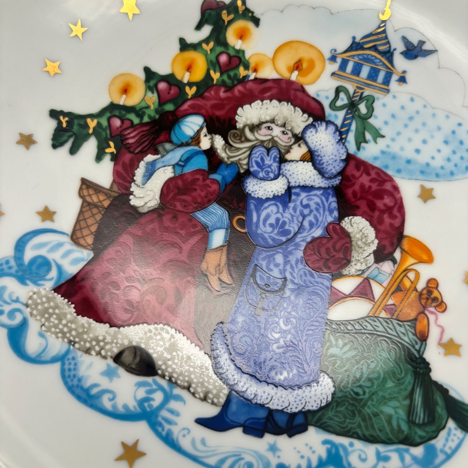 ロイヤルコペンハーゲン ジングルベル クリスマス プレート 2点 1988年