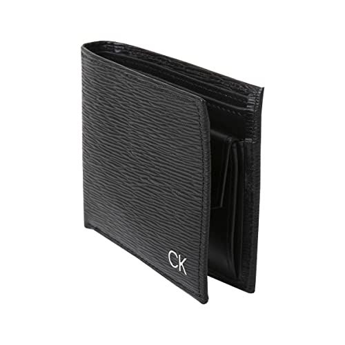 [カルバンクライン] ck 二つ折財布 小銭入れ付 レザー 小物 ビジネス カジュアル メンズ ck 31CK130008 BLACK(001) ONE_SIZE [並行輸入品]pms