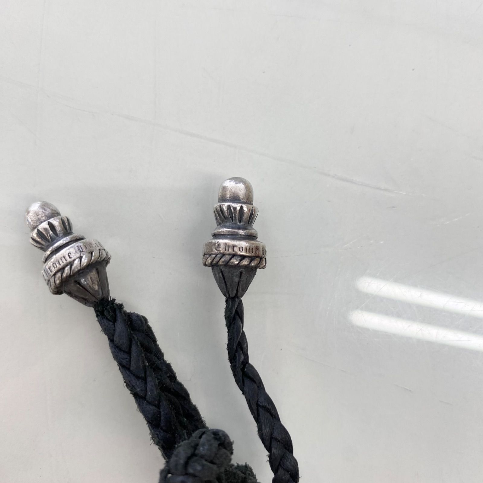 CHROME HEARTS クロムハーツ LEATHER BRAID レザーブレイド ボロチップ