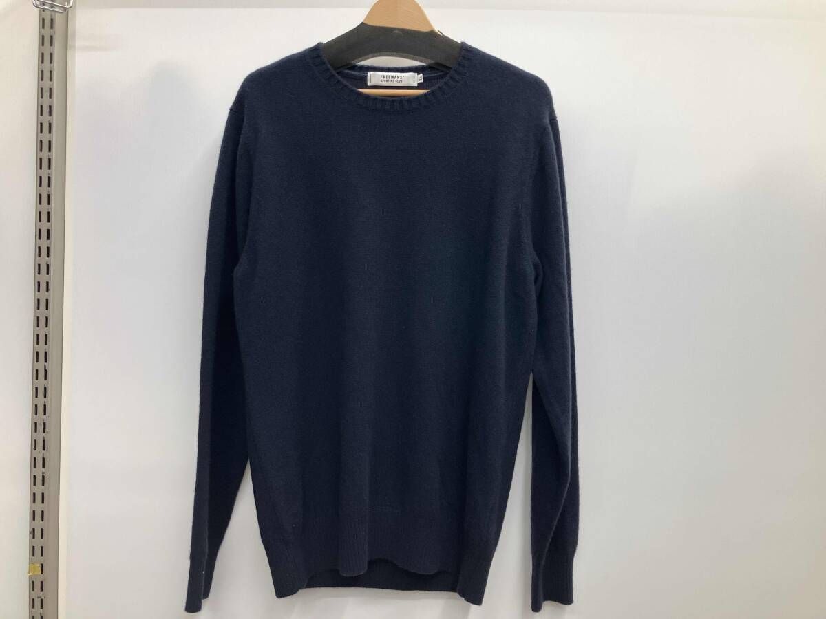 Freemans Sporting Club×gim フリーマンズ スポーティング クラブ×ジム クールネックセーター カシミヤ UF16-12Y002 ネイビー 冬