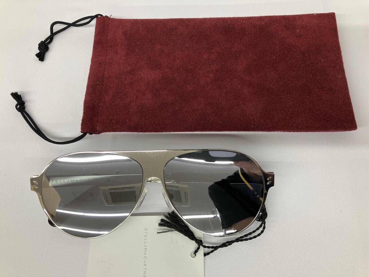 Stella McCartney ステラ マッカートニー サングラス　SC0057S シルバー