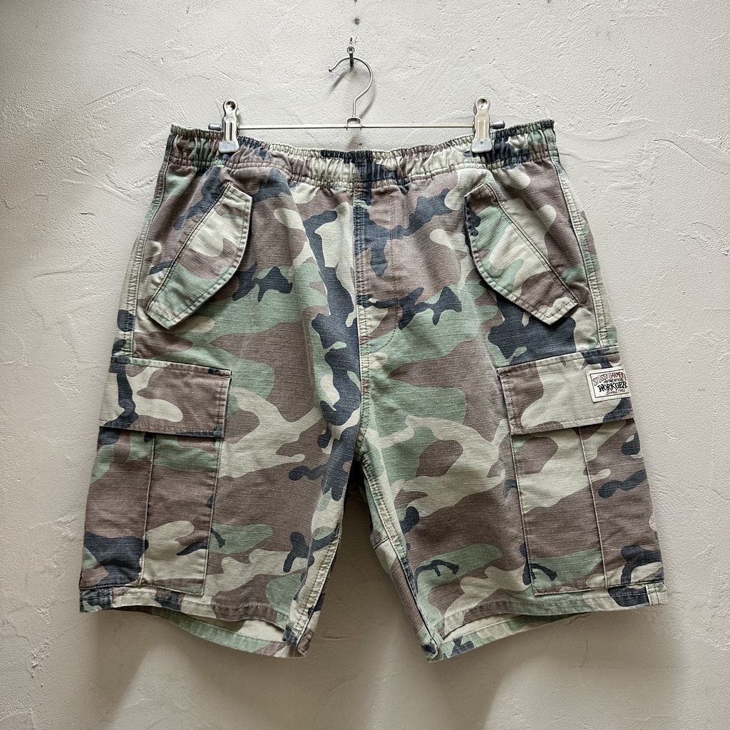 STUSSY WORK GEAR CARGO SHORTS カーゴショーツ 迷彩柄 size:S【代官山